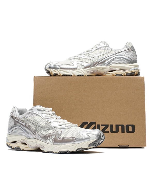 Mizuno ★ Wave Rider 10  White White Sand ★ Mizuno - SNEAKERS WAVE RIDER 10 WHITE SAND, SHIFTING SAND